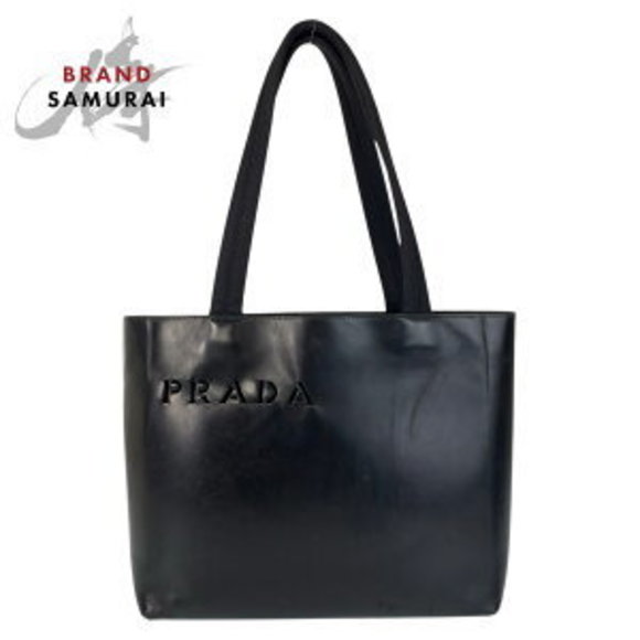 Prada Black Leather Shoulder Bag - Picture 1 of 9